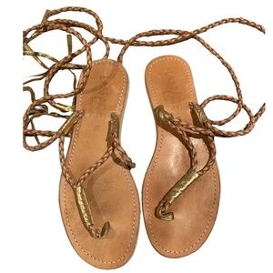 L*Space by Cocobelle Gili Wrap Braided Gladiator Sandals size 8.5
